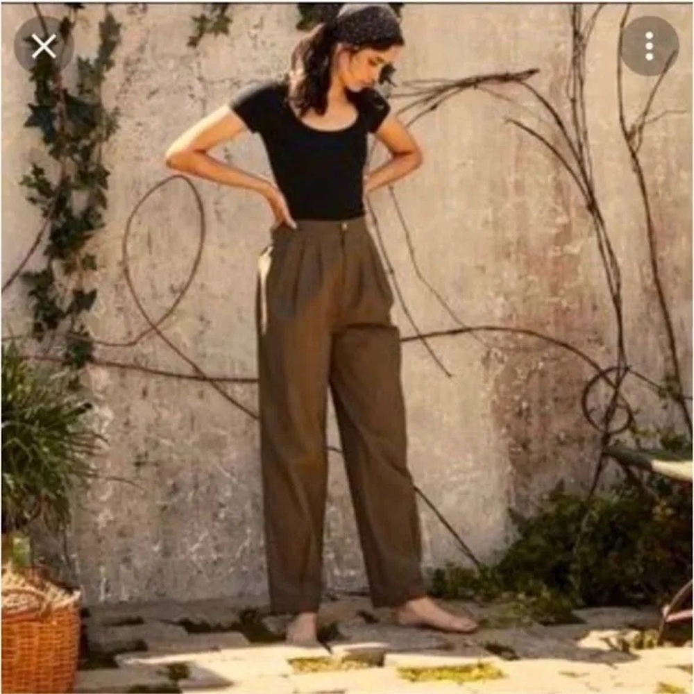 NWT Doen Zora Pants Fir Green Size 0 XS